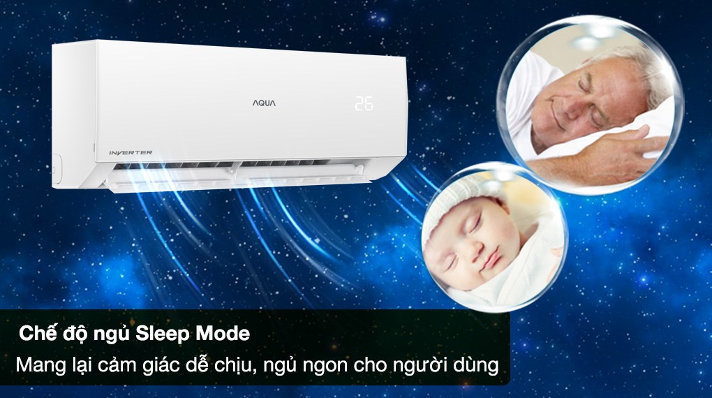 Chế độ ngủ của Máy lạnh Aqua 2 HP inverter AQA-RV18QE