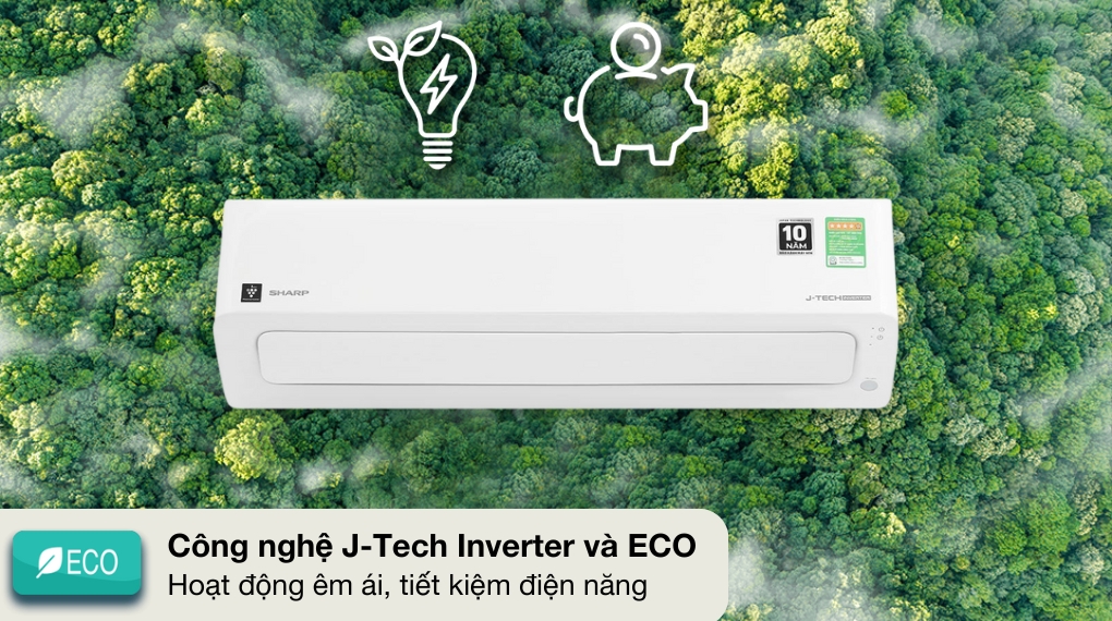 Công nghệ tiết kiệm điện của Máy lạnh Sharp 1.5 HP inverter AH-XP13CMW