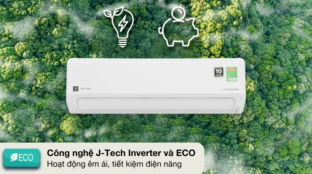 Máy lạnh Sharp 2 HP inverter AH-XP18CHW tiết kiệm điện