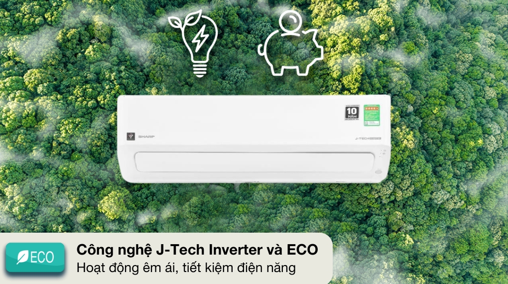 Máy lạnh Sharp 2 HP inverter AH-XP18CMW tiết kiệm điện