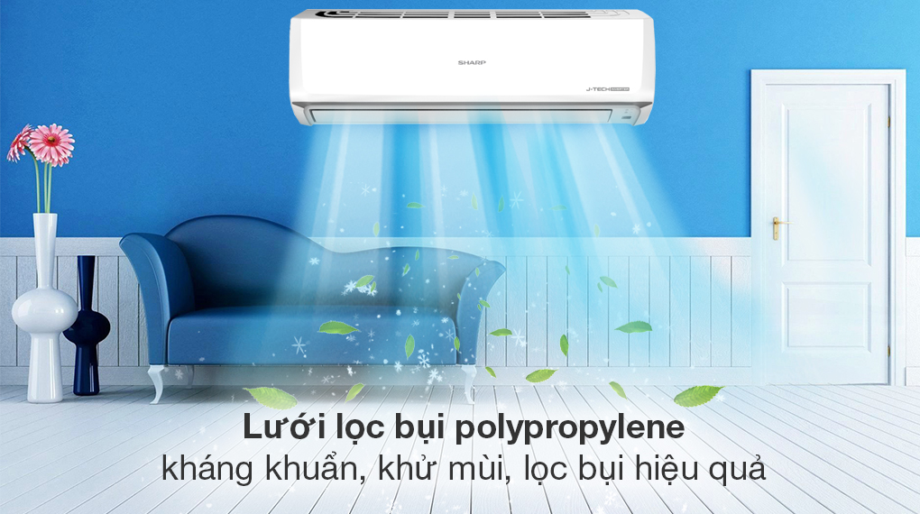 Lưới lọc bụi polypropylene của máy lạnh Sharp 2 HP inverter AH-X18ZEW