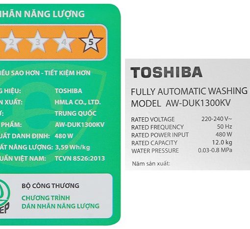 Máy giặt Toshiba 12 kg AW-DUK1300KV(SG) 9