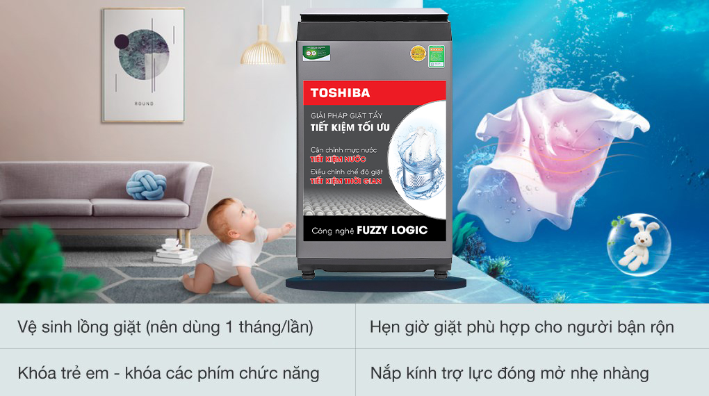 Máy giặt Toshiba 7 kg AW-L805AV(SG)
