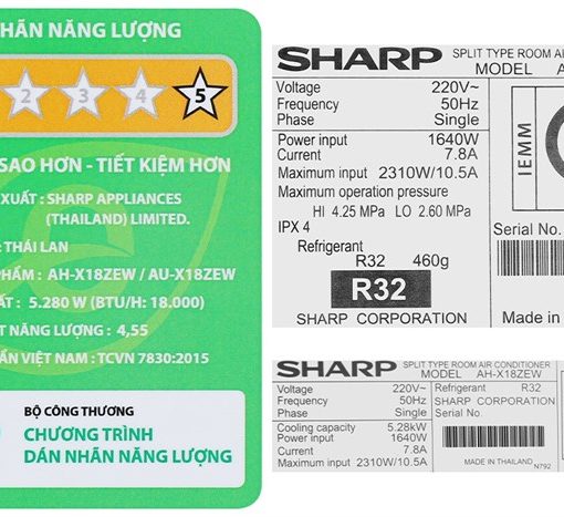 Máy lạnh Sharp 2 HP inverter AH-X18ZEW 9