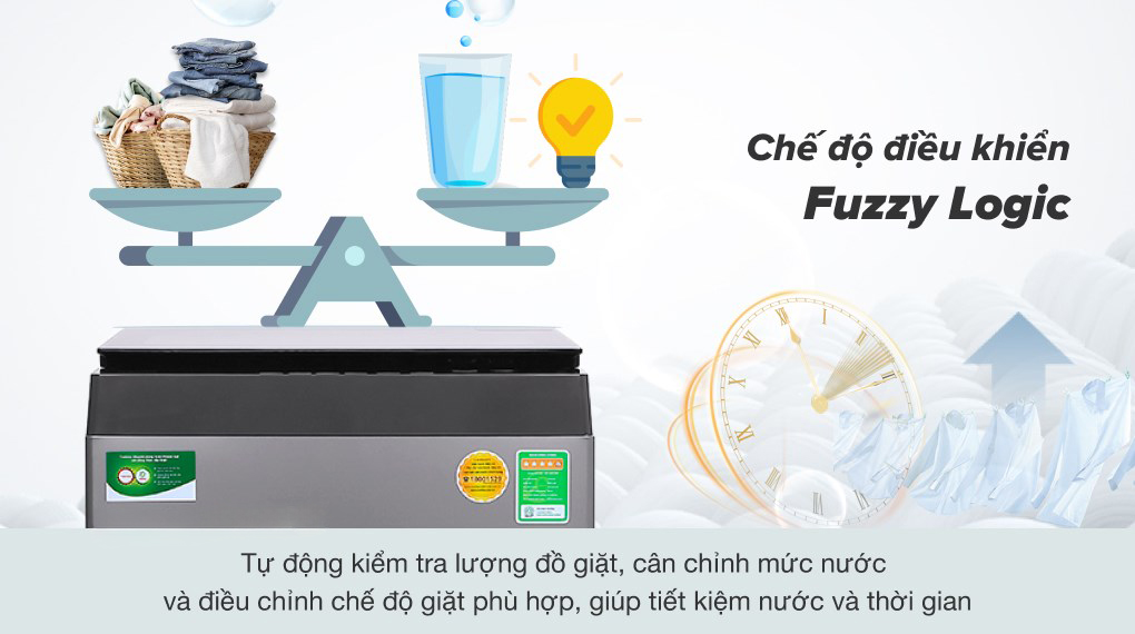 chế độ fuzzy logic của Máy giặt Toshiba 7 kg AW-L805AV(SG)