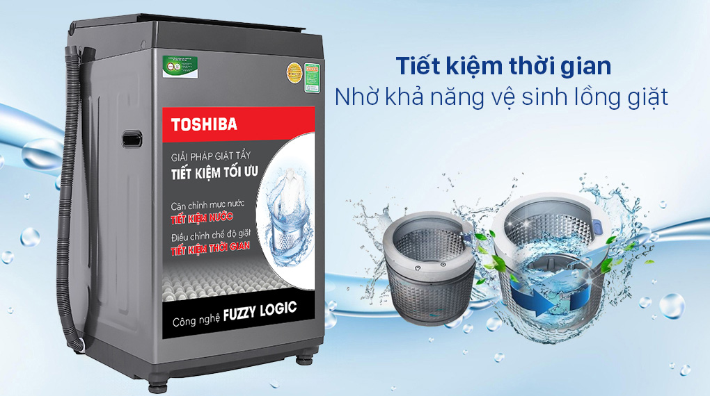chức năng vệ sinh lồng giặt của Máy giặt Toshiba 7 kg AW-L805AV(SG)