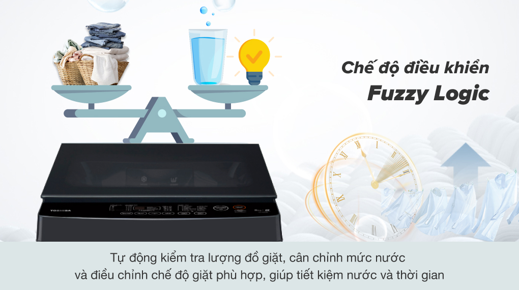 Chế độ fuzzy logic của Máy giặt Toshiba 8 kg AW-M905BV(MK)